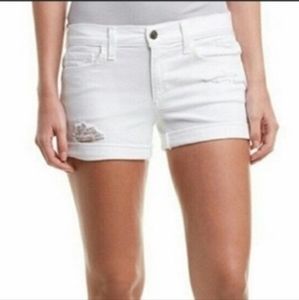 Joe's Janel White‎ Distressed Stretch Denim Shorts White 26
